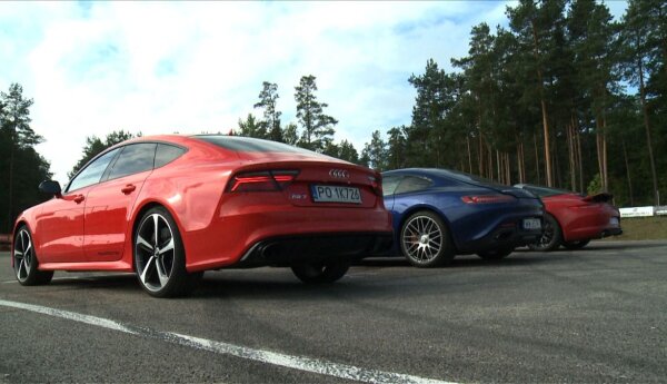 AMG GT S, 911 Targa GTS i RS7 na torze!